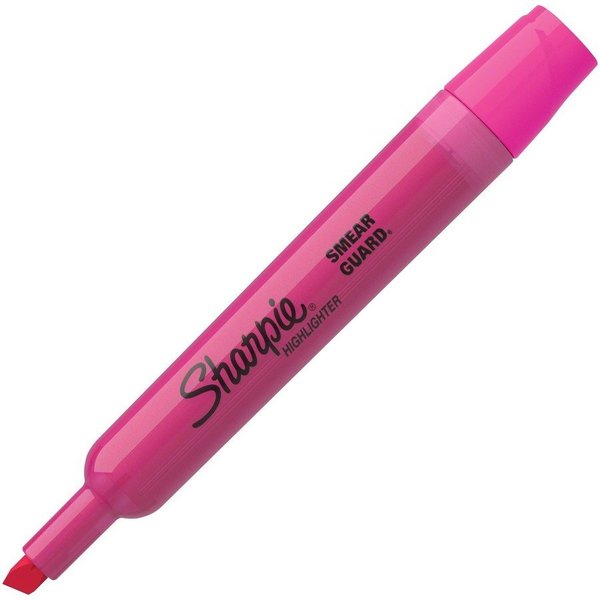 Sharpie Accent Highlighter, Chisel Point, Fluorescent Pink 12PK SAN25009